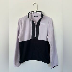 NWOT The North Face Quarter Zip Lilac Black XL